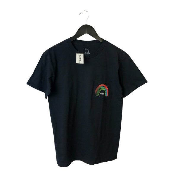 WKND T Shirt Active Ride Shop NEW Rainbow Graphic Tee Short Sleeve Cotton Solid - Picture 1 of 5